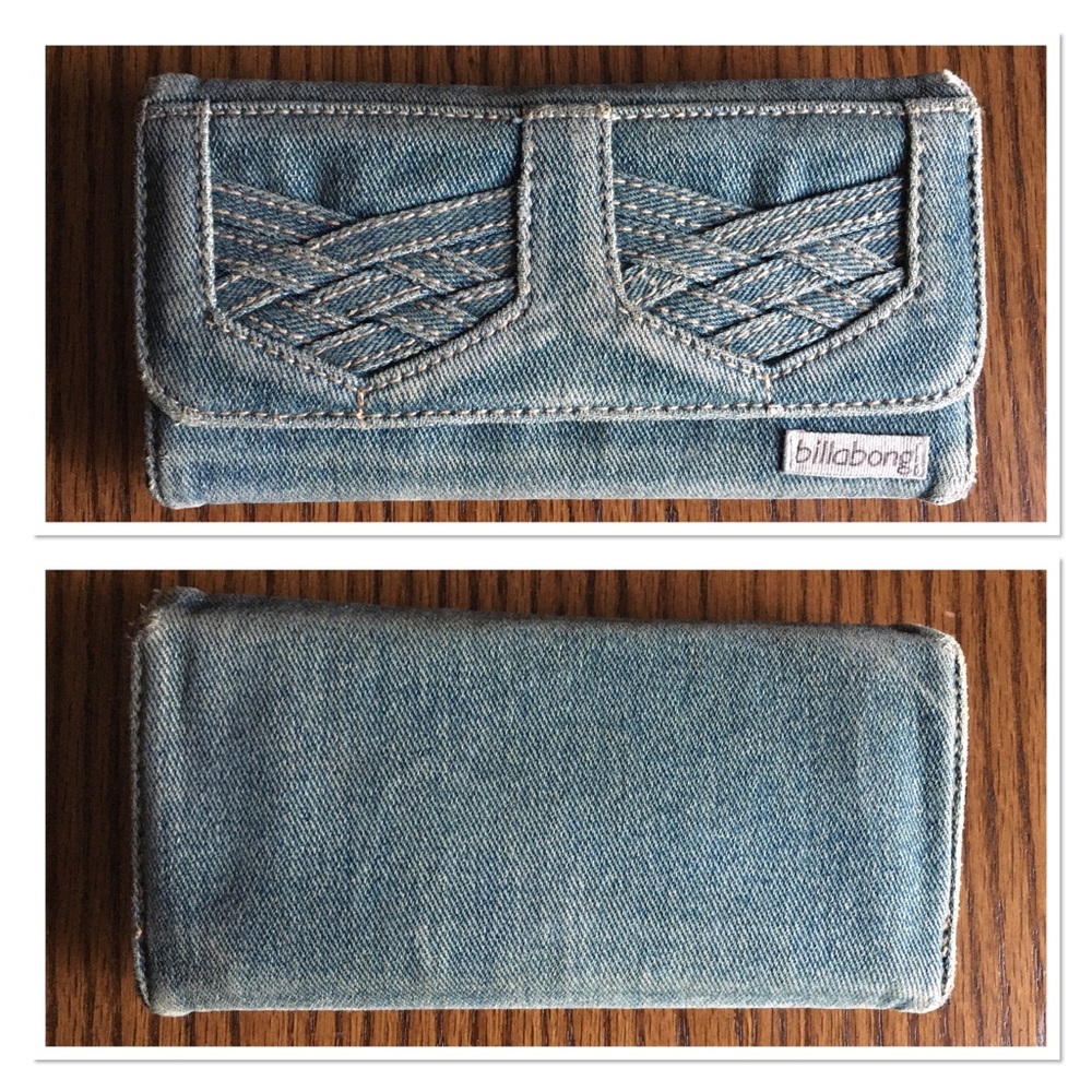 Billabong Denim Trifold Wallet